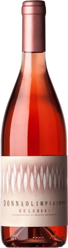 16,95 € Free Shipping | Rosé wine Donna Olimpia 1898 Rosato D.O.C. Bolgheri Tuscany Italy Merlot, Cabernet Franc Bottle 75 cl