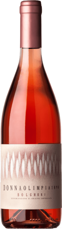 19,95 € 免费送货 | 桃红葡萄酒 Donna Olimpia 1898 D.O.C. Bolgheri 托斯卡纳 意大利 Merlot — 梅洛, Cabernet Franc — 品丽珠 瓶装 75 cl