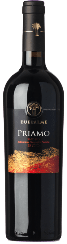 10,95 € Free Shipping | Red wine Due Palme Priamo I.G.T. Salento Puglia Italy Malvasia Black, Nero di Troia Bottle 75 cl
