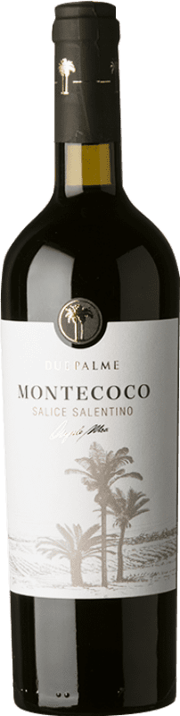 12,95 € Spedizione Gratuita | Vino Rosso Due Palme Montecoco D.O.C. Salice Salentino Puglia Italia Malvasia, Negroamaro Bottiglia 75 cl