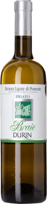 18,95 € 免费送货 | 白酒 Durin Braie D.O.C. Riviera Ligure di Ponente 利古里亚 意大利 Pigato 瓶子 75 cl