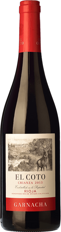 9,95 € 免费送货 | 红酒 Coto de Rioja 岁 D.O.Ca. Rioja 拉里奥哈 西班牙 Grenache 瓶子 75 cl