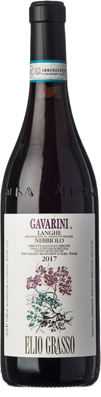 17,95 € Free Shipping | Red wine Elio Grasso Gavarini D.O.C. Langhe Piemonte Italy Nebbiolo Bottle 75 cl
