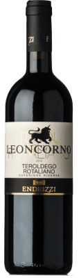 17,95 € Envio grátis | Vinho tinto Endrizzi Leoncorno Reserva D.O.C. Teroldego Rotaliano Trentino-Alto Adige Itália Teroldego Garrafa 75 cl