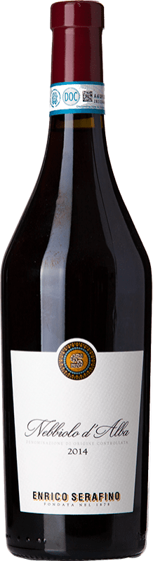 13,95 € 免费送货 | 红酒 Enrico Serafino D.O.C. Nebbiolo d'Alba 皮埃蒙特 意大利 Nebbiolo 瓶子 75 cl