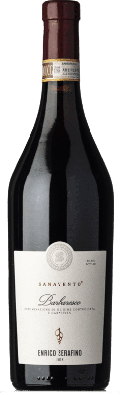 39,95 € Envio grátis | Vinho tinto Enrico Serafino Sanavento D.O.C.G. Barbaresco Piemonte Itália Nebbiolo Garrafa 75 cl