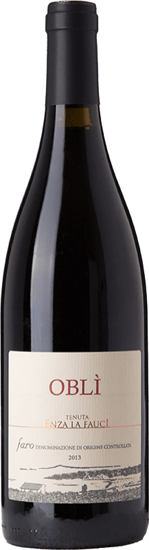 33,95 € Free Shipping | Red wine Enza La Fauci Oblì D.O.C. Faro Sicily Italy Nero d'Avola, Nerello Mascalese, Nerello Cappuccio, Nocera Bottle 75 cl
