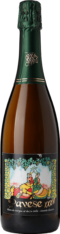 65,95 € 送料無料 | 白スパークリングワイン Ermes Pavese Blanc de Morgex Pas Dosé 36 Mesi ブルットの自然 D.O.C. Valle d'Aosta ヴァッレ・ダオスタ イタリア Prié White ボトル 75 cl