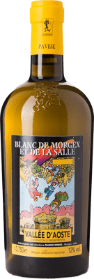 21,95 € 免费送货 | 白酒 Ermes Pavese Blanc de Morgex et de La Salle D.O.C. Valle d'Aosta 瓦莱达奥斯塔 意大利 Prié White 瓶子 75 cl