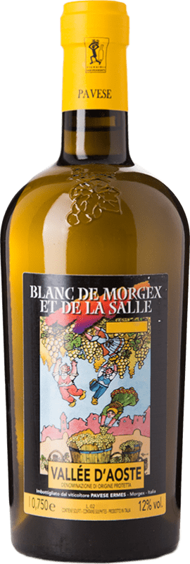 21,95 € 免费送货 | 白酒 Ermes Pavese Blanc de Morgex et de La Salle D.O.C. Valle d'Aosta 瓦莱达奥斯塔 意大利 Prié White 瓶子 75 cl