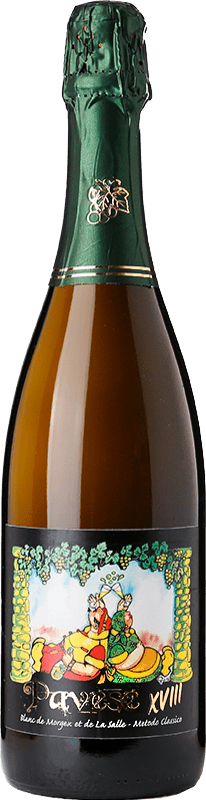 43,95 € 免费送货 | 白起泡酒 Ermes Pavese Blanc de Morgex Pas Dosé 18 Mesi Brut Nature D.O.C. Valle d'Aosta 瓦莱达奥斯塔 意大利 Prié White 瓶子 75 cl