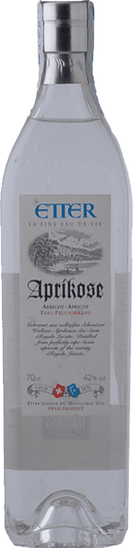 69,95 € Free Shipping | Marc Etter Söehne Aprikose Switzerland Bottle 70 cl