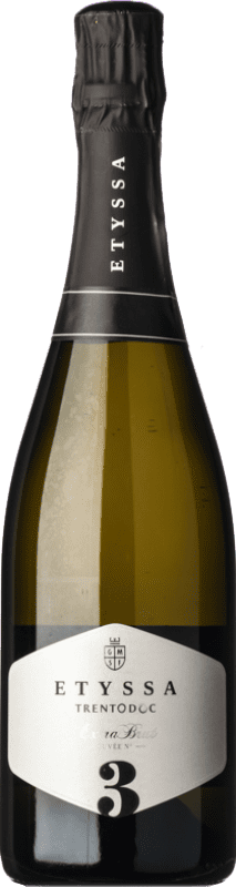 32,95 € 送料無料 | 白スパークリングワイン Etyssa Cuvée Nº 4 エキストラブラット D.O.C. Trento トレンティーノアルトアディジェ イタリア Chardonnay ボトル 75 cl