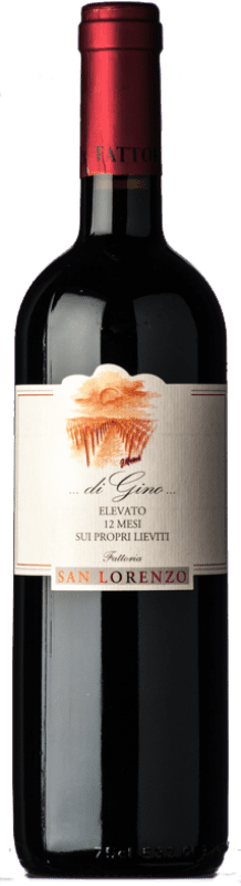 18,95 € Kostenloser Versand | Rotwein San Lorenzo di Gino D.O.C. Rosso Piceno Marken Italien Sangiovese, Montepulciano Flasche 75 cl