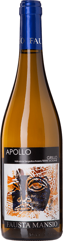 15,95 € 送料無料 | 白ワイン Fausta Mansio Apollo D.O.C. Sicilia シチリア島 イタリア Grillo — グリッロ Eco — エコ ビオ オーガニック 75 cl