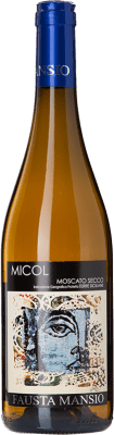 16,95 € Spedizione Gratuita | Vino Bianco Fausta Mansio Secco Micòl I.G.T. Terre Siciliane Sicilia Italia Moscato Eco — Biologico 75 cl
