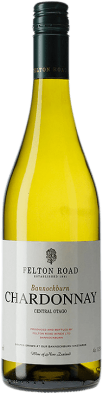44,95 € Envio grátis | Vinho branco Felton Road Bannockburn Crianza I.G. Central Otago Central Otago Nova Zelândia Chardonnay Garrafa 75 cl