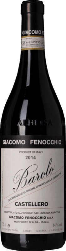 48,95 € 免费送货 | 红酒 Fenocchio Giacomo Castellero D.O.C.G. Barolo 皮埃蒙特 意大利 Nebbiolo 瓶子 75 cl