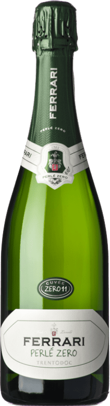 78,95 € Envoi gratuit | Vin Mousseux Blanc Ferrari Perlé Zero Zéro Dosage — Brut Nature D.O.C. Trento Trentin-Haut-Adige Italie Chardonnay Bouteille 75 cl