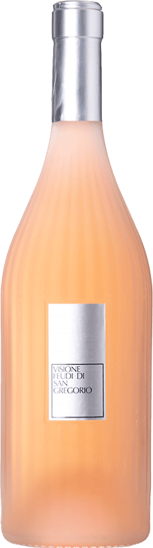 11,95 € Free Shipping | Rosé wine Feudi di San Gregorio Visione Joven D.O.C. Irpinia Campania Italy Aglianico Bottle 75 cl