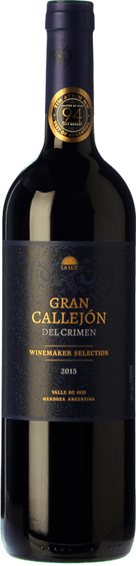 34,95 € Free Shipping | Red wine Finca La Luz Callejón del Crimen Gran Callejón Crianza I.G. Valle de Uco Uco Valley Argentina Merlot, Malbec, Petit Verdot Bottle 75 cl