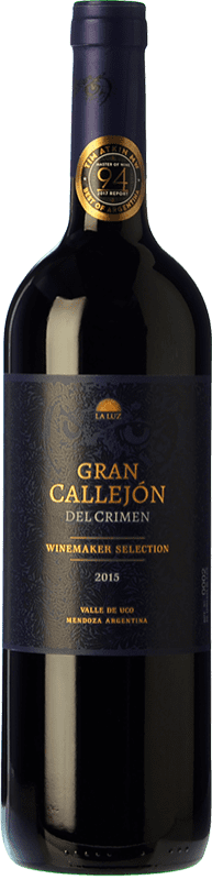 19,95 € Kostenloser Versand | Rotwein Finca La Luz Callejón del Crimen Gran Callejón Crianza — Kurze Fassreifung I.G. Valle de Uco Uco-Tal Argentinien Merlot, Malbec, Petit Verdot 75 cl