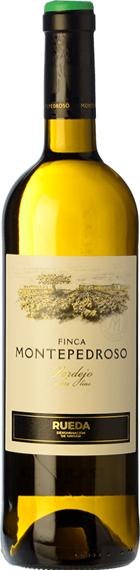 12,95 € Envío gratis | Vino blanco Finca Montepedroso Crianza D.O. Rueda Castilla y León España Verdejo Botella 75 cl