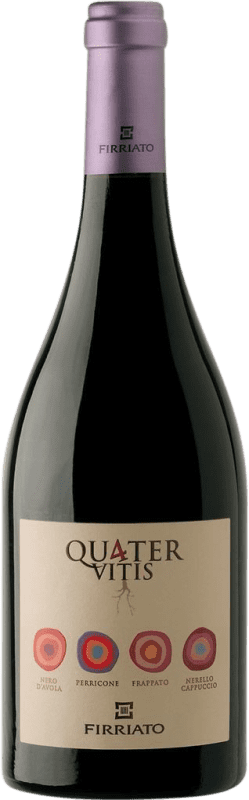 22,95 € Envoi gratuit | Vin rouge Firriato Quater Vitis Rosso I.G.T. Terre Siciliane Sicile Italie Nero d'Avola, Frappato, Nerello Cappuccio, Perricone Bouteille 75 cl