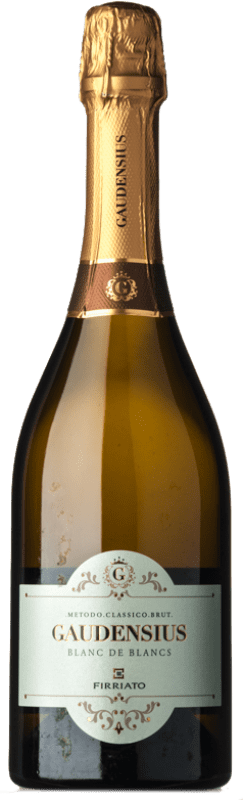 24,95 € Free Shipping | White sparkling Firriato Gaudensius Blanc de Blancs Brut I.G.T. Terre Siciliane Sicily Italy Chardonnay, Carricante Bottle 75 cl