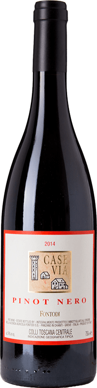 44,95 € 免费送货 | 红酒 Fontodi Case Via I.G.T. Colli della Toscana Centrale 托斯卡纳 意大利 Pinot Black 瓶子 75 cl