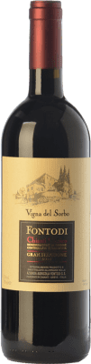 75,95 € Kostenloser Versand | Rotwein Fontodi Gran Selezione Vigna del Sorbo D.O.C.G. Chianti Classico Toskana Italien Cabernet Sauvignon, Sangiovese Flasche 75 cl