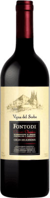 126,95 € Бесплатная доставка | Красное вино Fontodi Gran Selezione Vigna del Sorbo D.O.C.G. Chianti Classico Тоскана Италия Cabernet Sauvignon, Sangiovese бутылка 75 cl