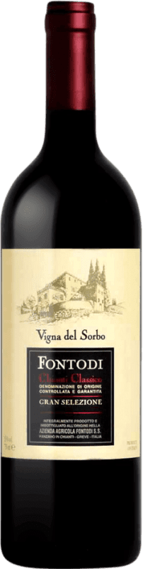126,95 € Free Shipping | Red wine Fontodi Gran Selezione Vigna del Sorbo D.O.C.G. Chianti Classico Tuscany Italy Cabernet Sauvignon, Sangiovese Bottle 75 cl