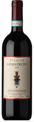 32,95 € Free Shipping | Red wine Fuligni Ginestreto D.O.C. Rosso di Montalcino Tuscany Italy Sangiovese Bottle 75 cl
