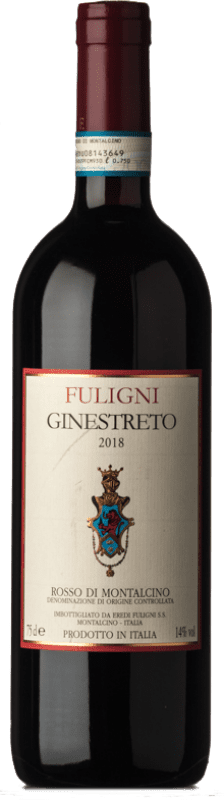 33,95 € Envio grátis | Vinho tinto Fuligni Ginestreto D.O.C. Rosso di Montalcino Tuscany Itália Sangiovese Garrafa 75 cl