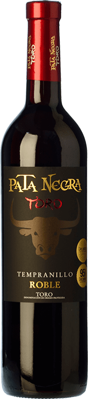 10,95 € 免费送货 | 红酒 García Carrión Pata Negra 橡木 D.O. Toro 卡斯蒂利亚莱昂 西班牙 Tinta de Toro 瓶子 75 cl