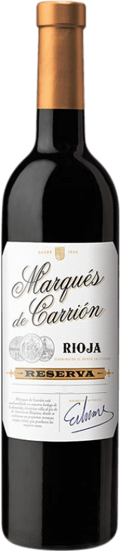 18,95 € Бесплатная доставка | Красное вино García Carrión Marqués de Carrión Резерва D.O.Ca. Rioja Ла-Риоха Испания Tempranillo — Темпранильо, Graciano — Грасиано, Mazuelo — Масуэло Бутылка 75 cl