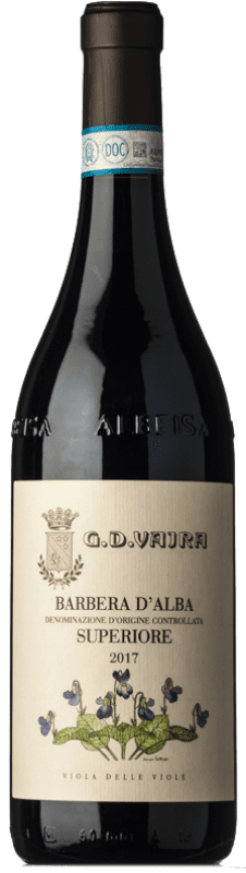 29,95 € Spedizione Gratuita | Vino rosso G.D. Vajra Superiore D.O.C. Barbera d'Alba Piemonte Italia Barbera Bottiglia 75 cl