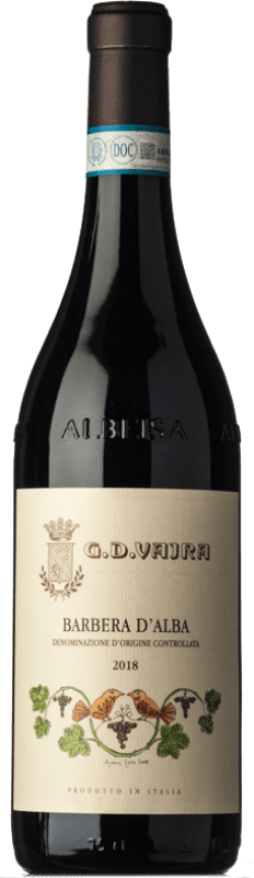 18,95 € Бесплатная доставка | Красное вино G.D. Vajra D.O.C. Barbera d'Alba Пьемонте Италия Barbera бутылка 75 cl