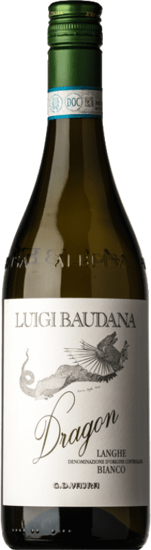 15,95 € Envío gratis | Vino blanco G.D. Vajra Luigi Baudana Bianco Dragon D.O.C. Langhe Piemonte Italia Chardonnay, Riesling, Sauvignon, Nascetta Botella 75 cl