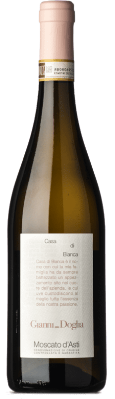 17,95 € Envio grátis | Vinho doce Gianni Doglia Casa di Bianca D.O.C.G. Moscato d'Asti Piemonte Itália Mascate Branco Garrafa 75 cl