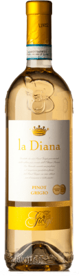13,95 € Free Shipping | White Wine Giorgi La Diana D.O.C. Oltrepò Pavese Lombardia Italy Pinot Grey Bottle 75 cl
