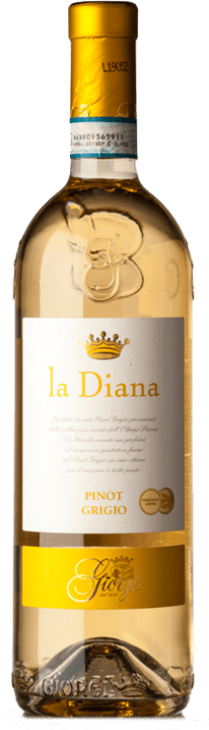 13,95 € Бесплатная доставка | Белое вино Giorgi La Diana D.O.C. Oltrepò Pavese Ломбардии Италия Pinot Gris — Пино Гри Бутылка 75 cl