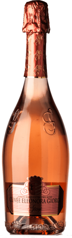 13,95 € Kostenloser Versand | Rosé Sekt Giorgi Extradry Eleonora Rosé Extra Trocken I.G.T. Lombardia Lombardei Italien Spätburgunder Flasche 75 cl