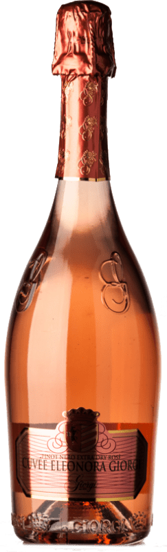 13,95 € Free Shipping | Rosé sparkling Giorgi Extradry Eleonora Rosé Extra Dry I.G.T. Lombardia Lombardia Italy Pinot Black Bottle 75 cl