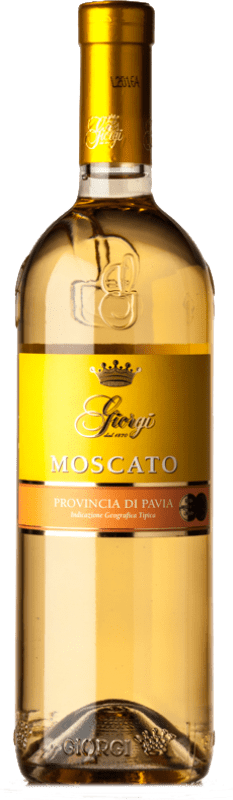 9,95 € Kostenloser Versand | Süßer Wein Giorgi Dolce Frizzante I.G.T. Provincia di Pavia Lombardei Italien Muscat Bianco Flasche 75 cl