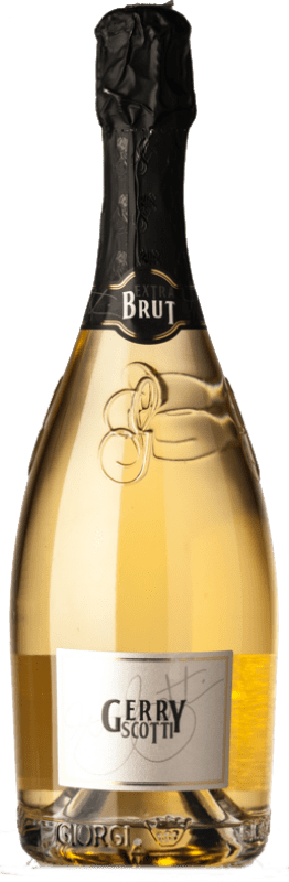 18,95 € Free Shipping | White sparkling Giorgi Metodo Classico Gerry Scotti Extra Brut D.O.C.G. Oltrepò Pavese Metodo Classico Lombardia Italy Pinot Black, Chardonnay Bottle 75 cl