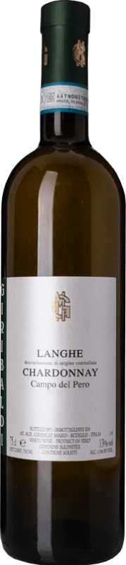 18,95 € Kostenloser Versand | Weißwein Azienda Giribaldi Campo del Pero D.O.C. Langhe Piemont Italien Chardonnay Flasche 75 cl