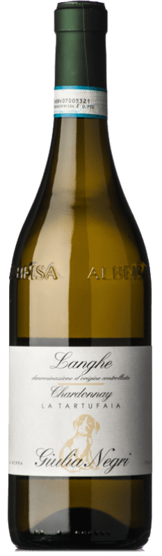 37,95 € Envio grátis | Vinho branco Giulia Negri Serradenari La Tartufaia D.O.C. Langhe Piemonte Itália Chardonnay Garrafa 75 cl