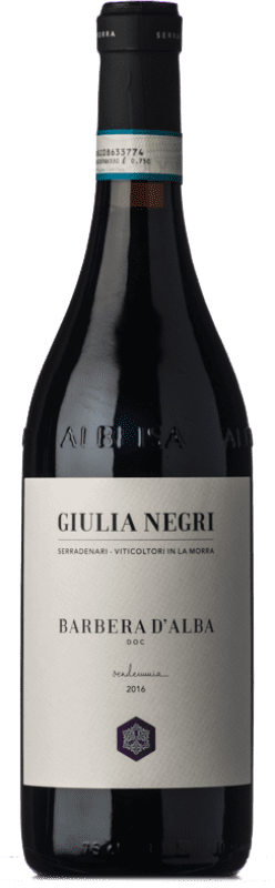 19,95 € Бесплатная доставка | Красное вино Giulia Negri Serradenari D.O.C. Barbera d'Alba Пьемонте Италия Barbera бутылка 75 cl